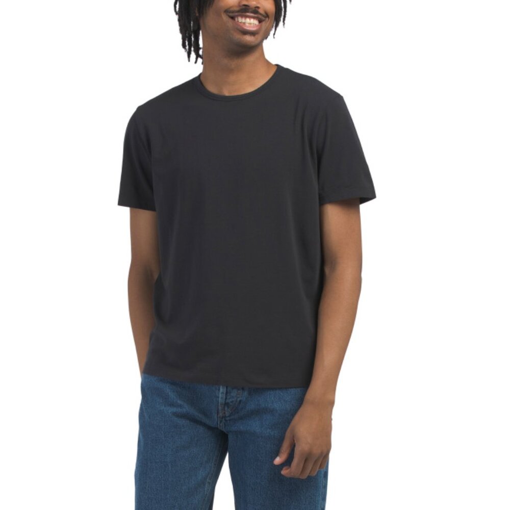 Theory Black Precise Stretch Tee - image 1